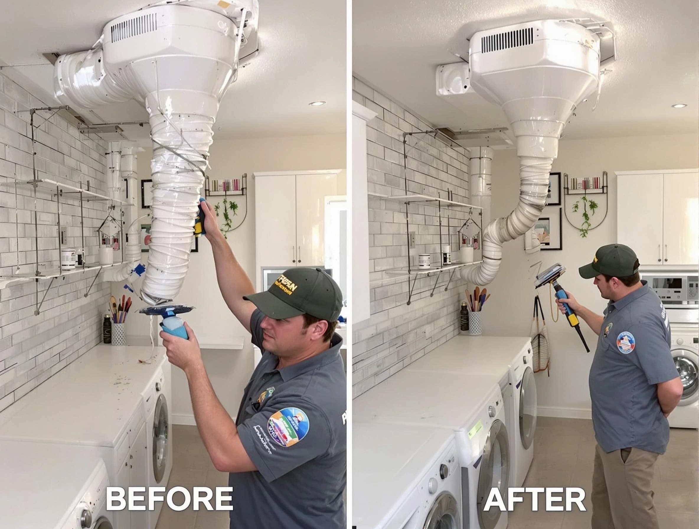 Professional dryer exhaust vent cleaning by Kennesaw Dryer Vent Cleaning in Kennesaw