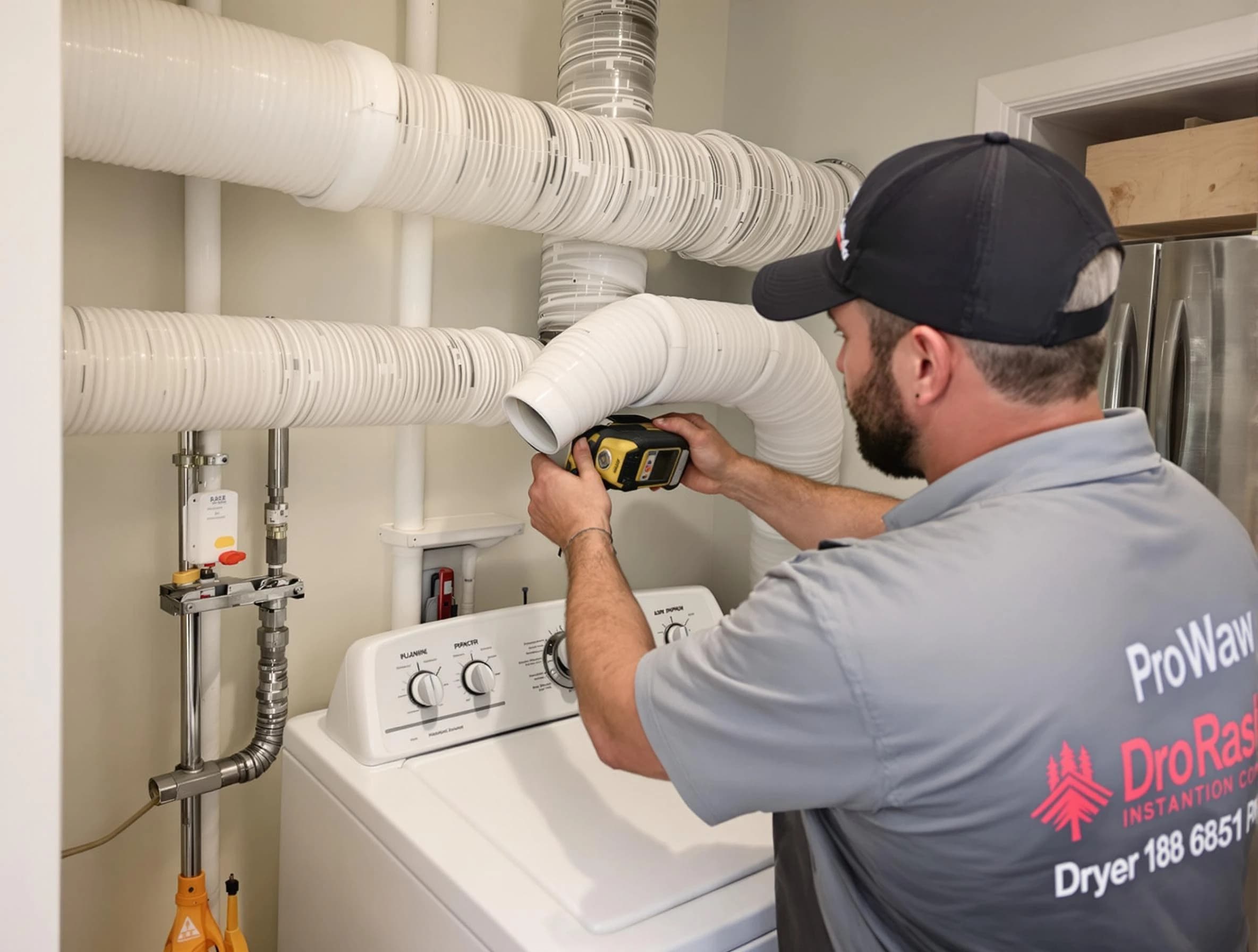Professional dryer vent hose installation by Kennesaw Dryer Vent Cleaning in Kennesaw