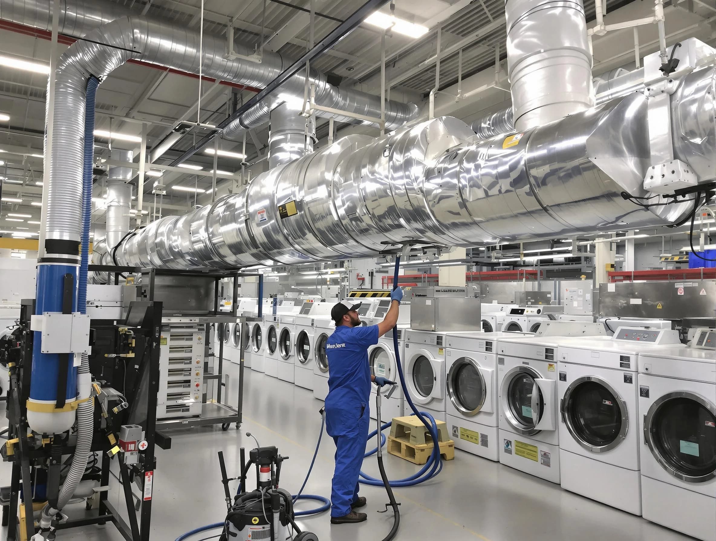 Kennesaw Dryer Vent Cleaning team performing heavy-duty industrial dryer vent cleaning in Kennesaw