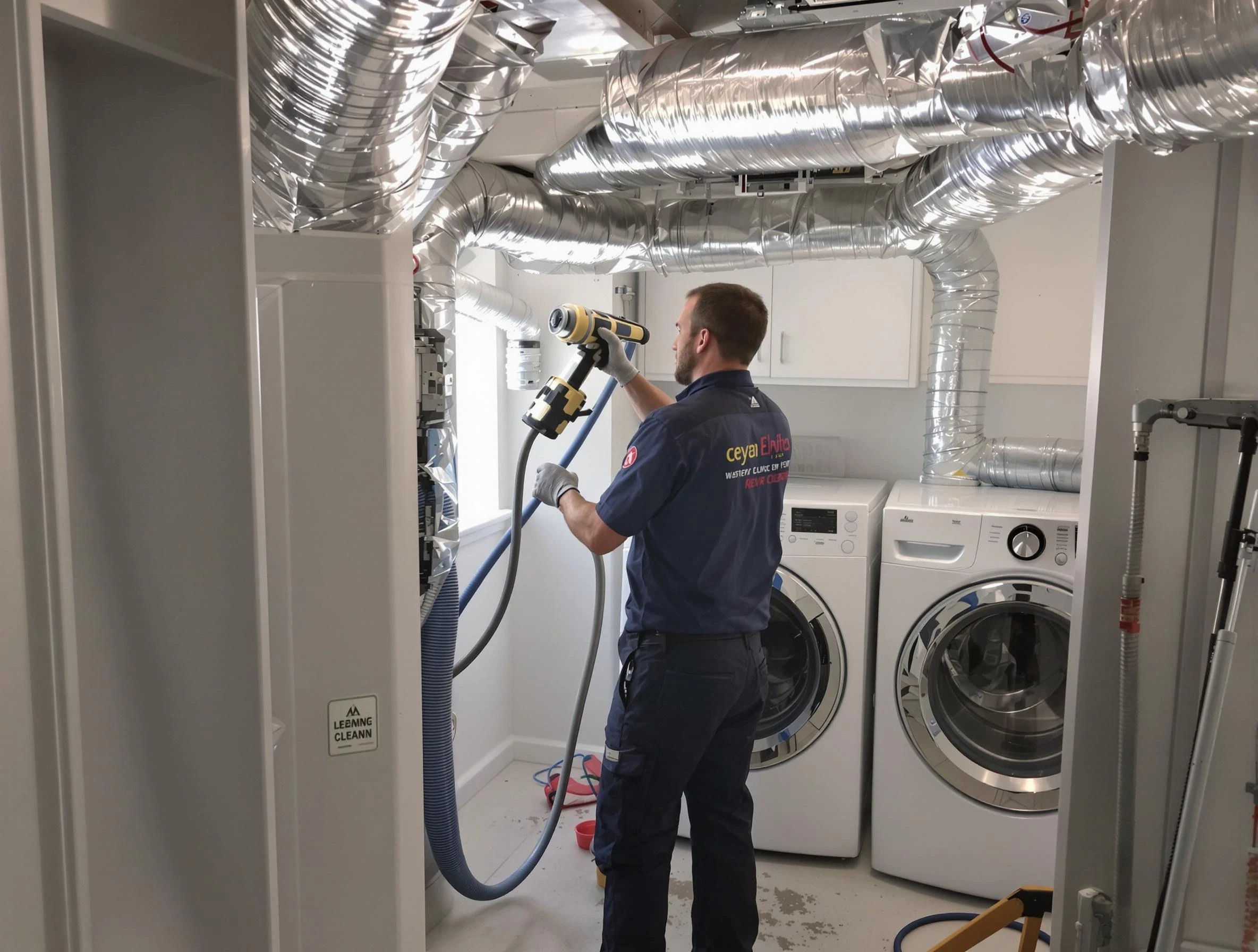 Kennesaw Dryer Vent Cleaning specialist using advanced equipment for thorough duct cleaning in Kennesaw