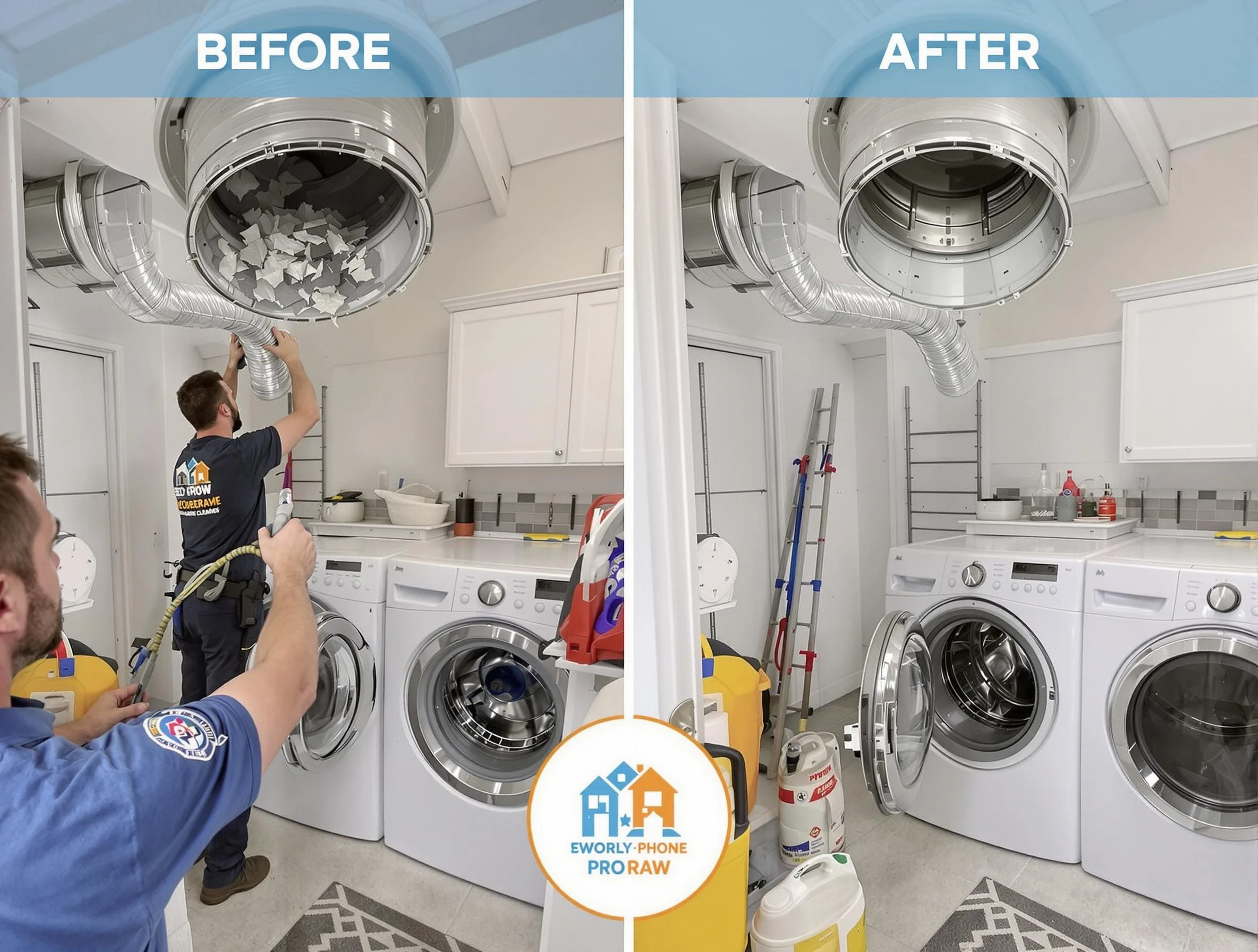 Residential dryer vent cleaning by Kennesaw Dryer Vent Cleaning in Kennesaw